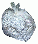 clear polythene sack