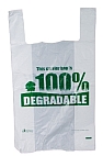 Picture of degradable vest shaped poly carrier